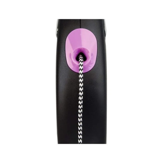 Lesa retractabila cu fir Flexi Fun Dots M Roz